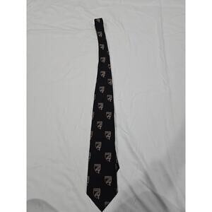 Anthony Kirby Vanderbilt Crest Tie Black